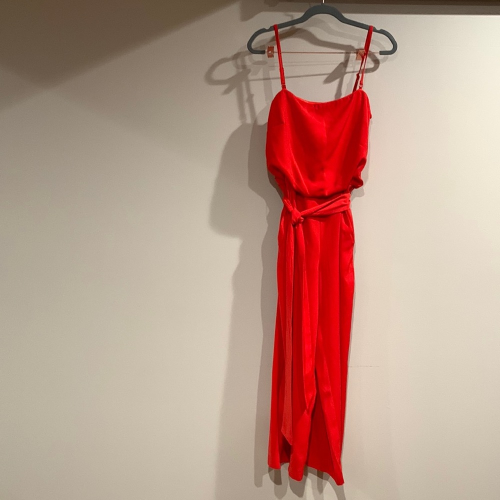 Red Jumpsuit with pockets
